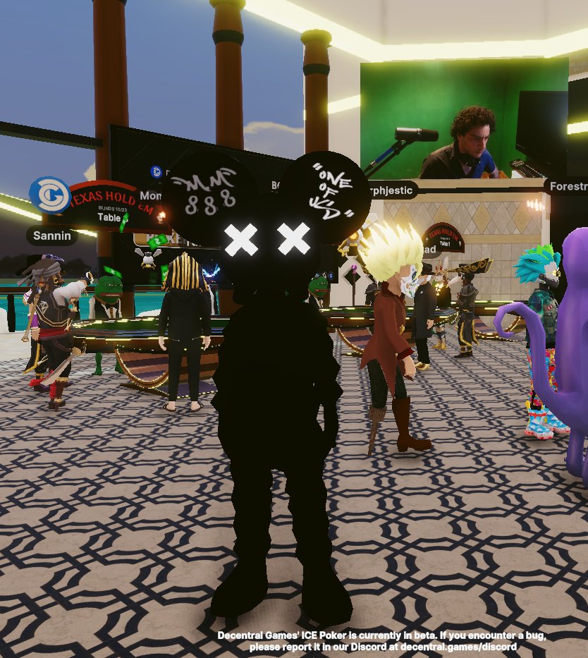 P1neau's tweet photo. Come enjoy the night whit us 
@DecentralGames @decentraland 
 #ICEPoker https://t.co/IJ9mbueyHj