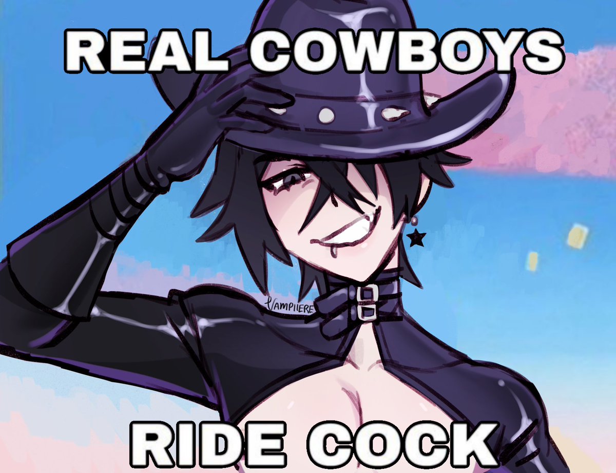 Reposting my gay cowboy twink for all his fans: now with signature bc apparently it’s been spread around lmao