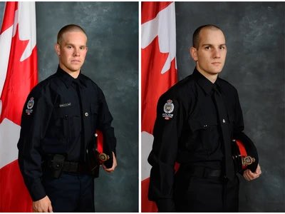 futurealberta's tweet photo. Our deepest sympathies to the families of Constables Travis Jordan &amp; Brett Ryan of the Edmonton Police, who were killed when responding to a domestic violence call. 🙏🙏🙏

#RIP #EdmontonPolice https://t.co/LlkVFABeFf