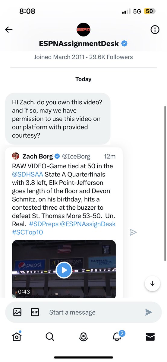 Uhhhh….you might be seeing Devon Schmitz and <a href="/EPJBoysBB/">EPJ Boys Basketball</a> on SportsCenter tonight !  #SDPreps