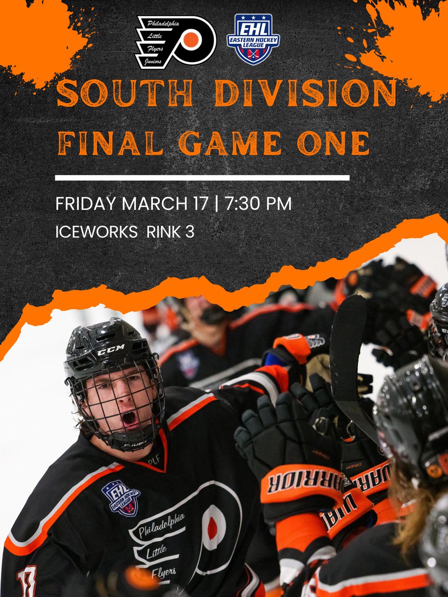 IceWorks (@iceworkscomplex) on Twitter photo Friday Night St. Patrick’s Day <a href="/EHL_Hockey/">Eastern Hockey League</a> Playoff Hockey
7:30PM RINK 3
<a href="/LittleFlyersHky/">Little Flyers Hockey</a> vs <a href="/TeamMarylandEHL/">Team Maryland EHL</a> in South Division Finals Friday Night St. Patrick’s Day <a href="/EHL_Hockey/">Eastern Hockey League</a> Playoff Hockey
7:30PM RINK 3
<a href="/LittleFlyersHky/">Little Flyers Hockey</a> vs <a href="/TeamMarylandEHL/">Team Maryland EHL</a> in South Division Finals
