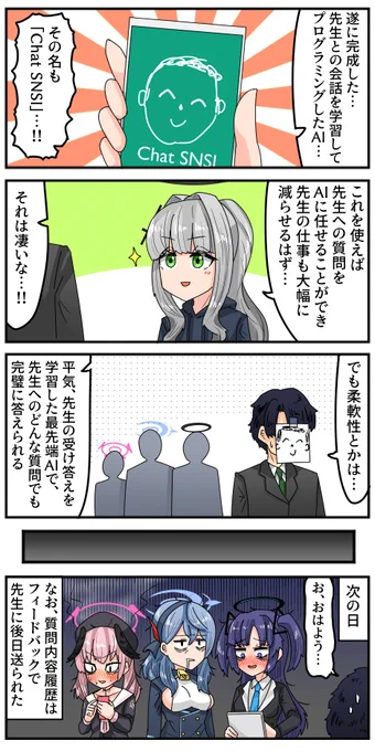 後日言い訳をしに来る生徒が
シャーレに殺到した
#ブルアカ 