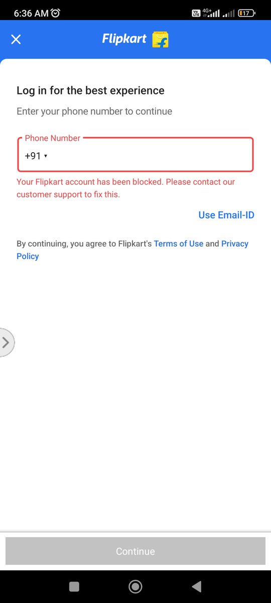 ranjan_eee's tweet photo. This is pathetic my account has been blocked my plus account has been blocked due to high return but not high return in this account was 7 years old but they blocked my account.

I'm a Plus member
My Account is blocked on flipkart
Please help me out here to unblock.
#Flipkart https://t.co/MmqBEkCRn1