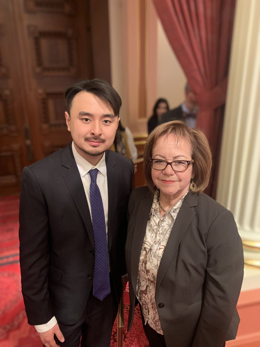 Brandon Tsay, the young man who wrestled a shooter at a dance class in Monterrey park, in January, was recognized on the Senate floor for his bravery and saving lives today. I’m truly honored and grateful to him.