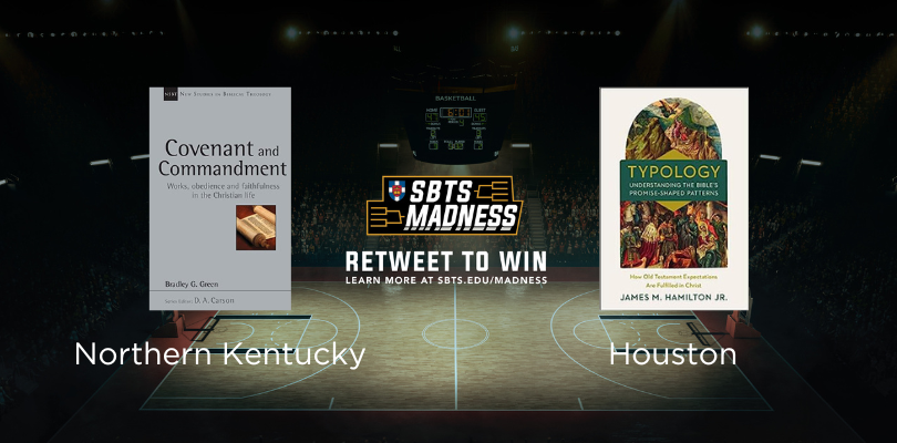 SBTSadmissions's tweet photo. What a matchup! Dr. Bradley Green taking on @DrJimHamilton and his new book from @Zondervan. Who do you think will walk away with the win? https://t.co/48vgqO4OZ7