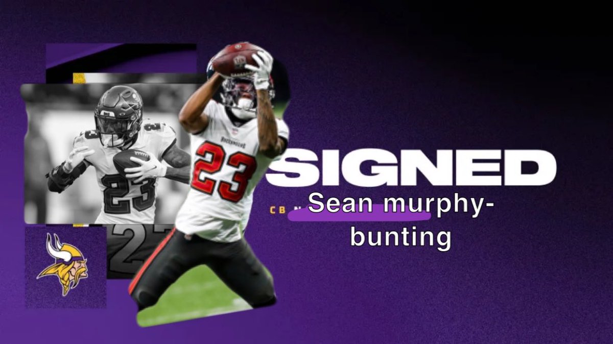 __Edman__'s tweet image. 🚨🚨 🚨🚨

After the Marcus Davenport deal fell through, the minnesota Vikings have reached an agreement with Sean Murphy-Bunting!

The secondary gets stronger by the day!!