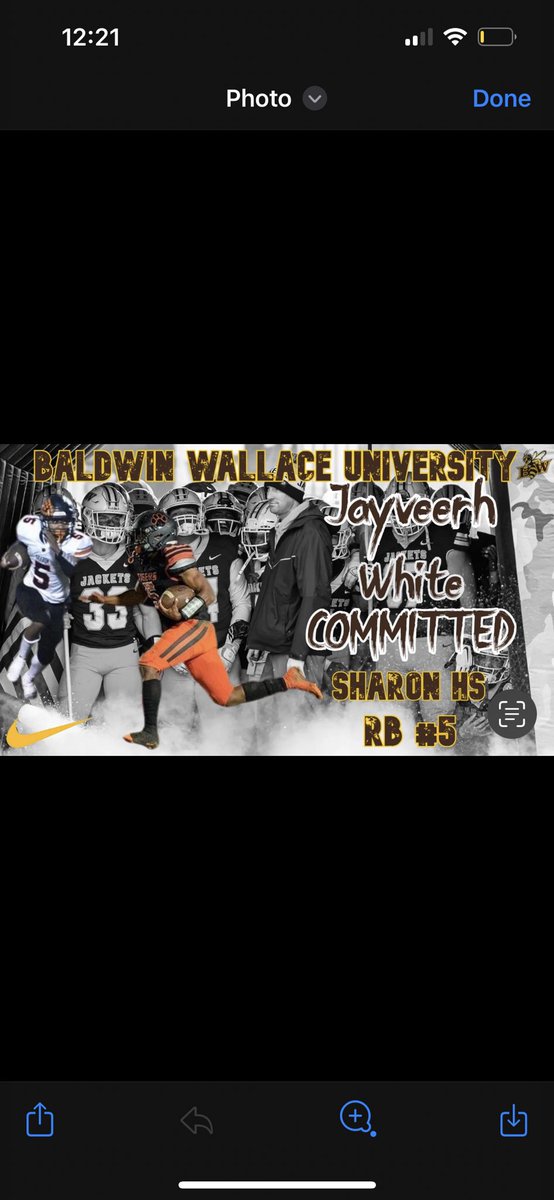jayveerh_white's tweet photo. Committed to Baldwin Wallace University 🫡🤎💛 #LLS #BW https://t.co/Rx2ilzaHO7