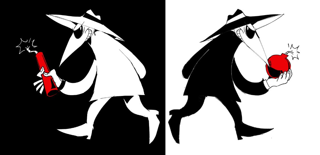 van1lla_cake's tweet photo. my friend threatened me into posting this.

spy vs spy https://t.co/87H5FIzeuh