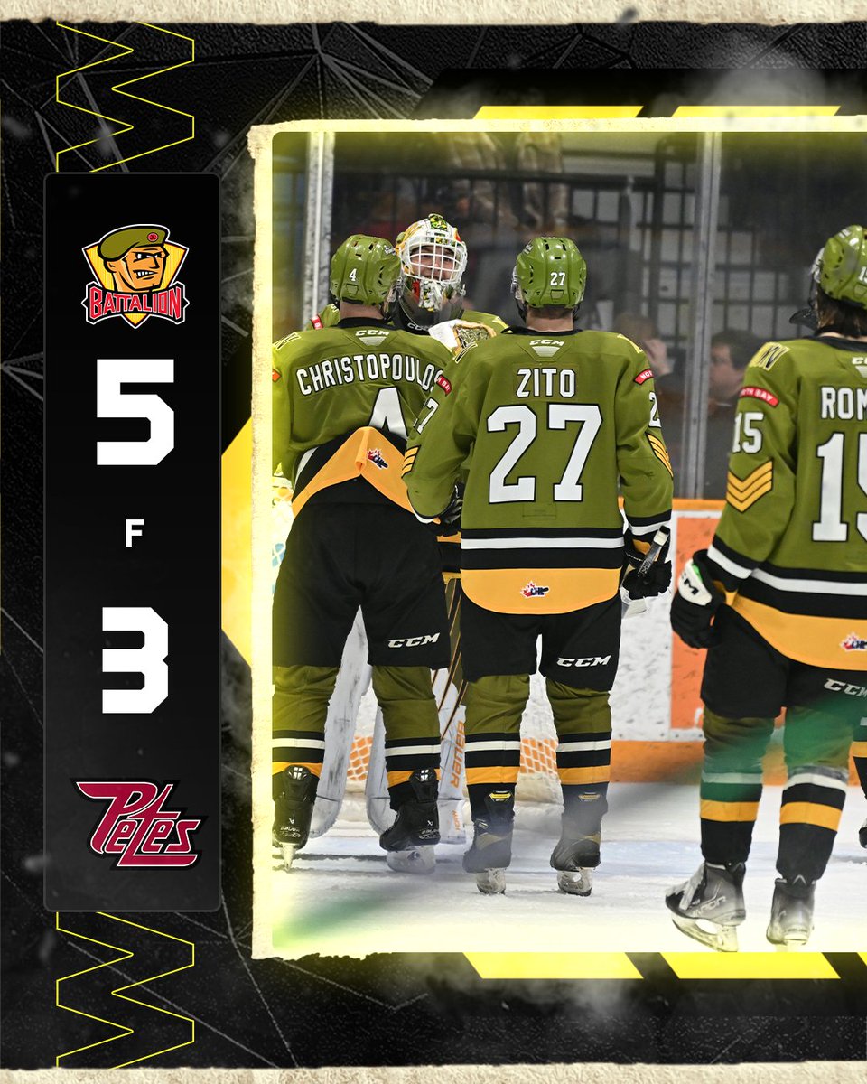 OHLBattalion's tweet photo. 7 IN A ROW! https://t.co/pALqShzGUC