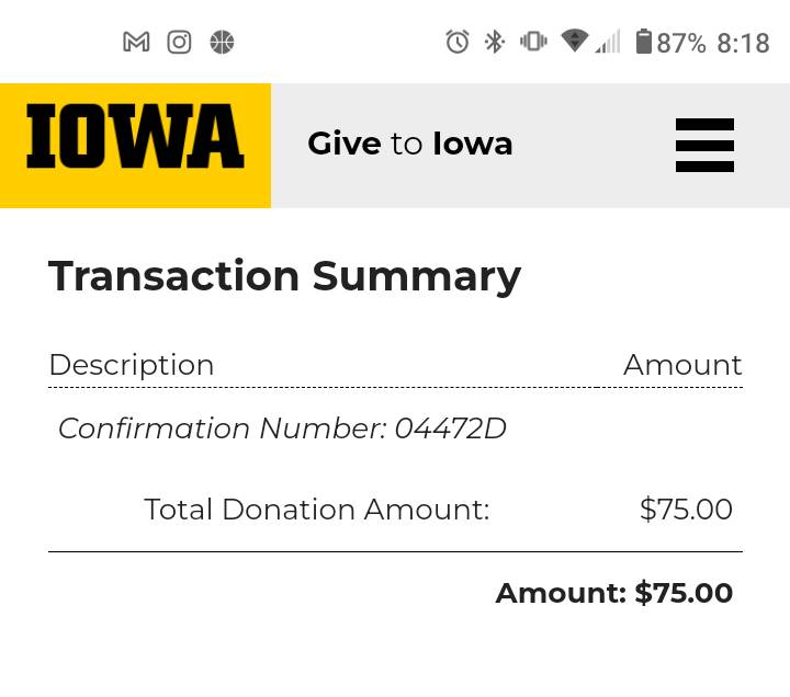 @HawkeyeElvis @ChildrensAL It's such a good cause, the UofI Children's Hospital can have $75 of the money I saved by staying home and watching on TV.
#WarEagle #fightforiowa