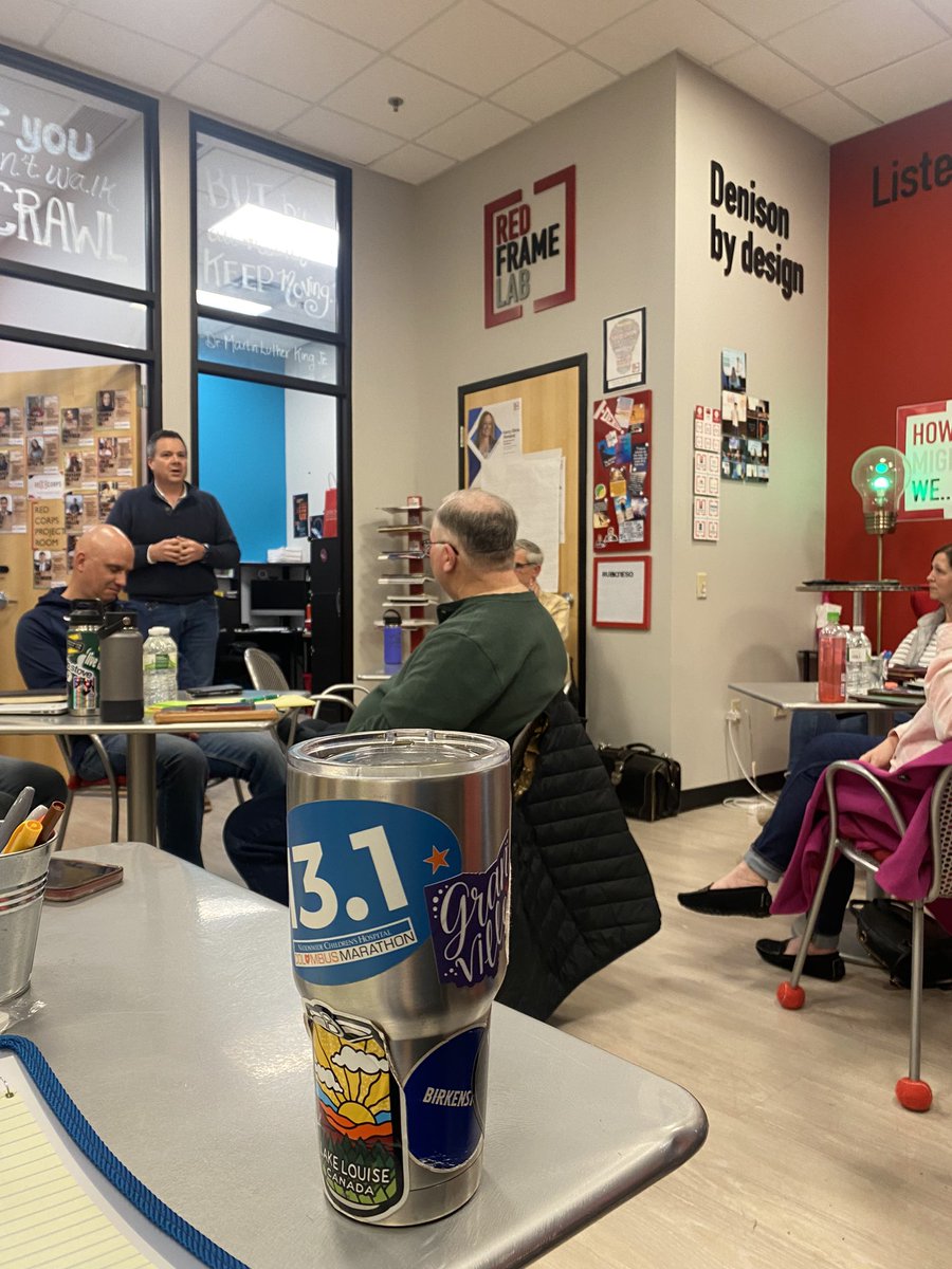 Tonight as a Granville Education Foundation board trustee, I learned how to be a more strategic thinker and leader from <a href="/DenisonU/">Denison University</a>’s Red Frame Lab. 

We discussed what the highest “why” is for GEF, and we are all excited to put these new ideas into place to benefit <a href="/GranvilleEVSD/">Granville EV Schools</a>!
