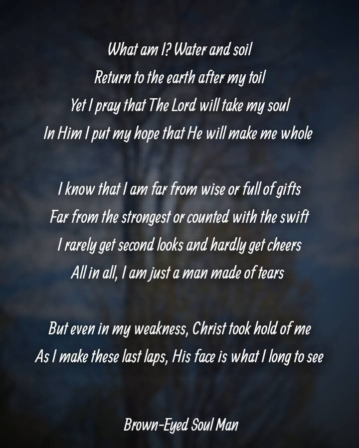 brwneyedsoulman's tweet photo. I just want to give God some praise!
#Godisgreat #ChristJesus #GoodSavior #AcknowledgeHim #christianpoetry #poetry #mysoul #testifying #spilledink #versifier https://t.co/oTVLTEVPaI