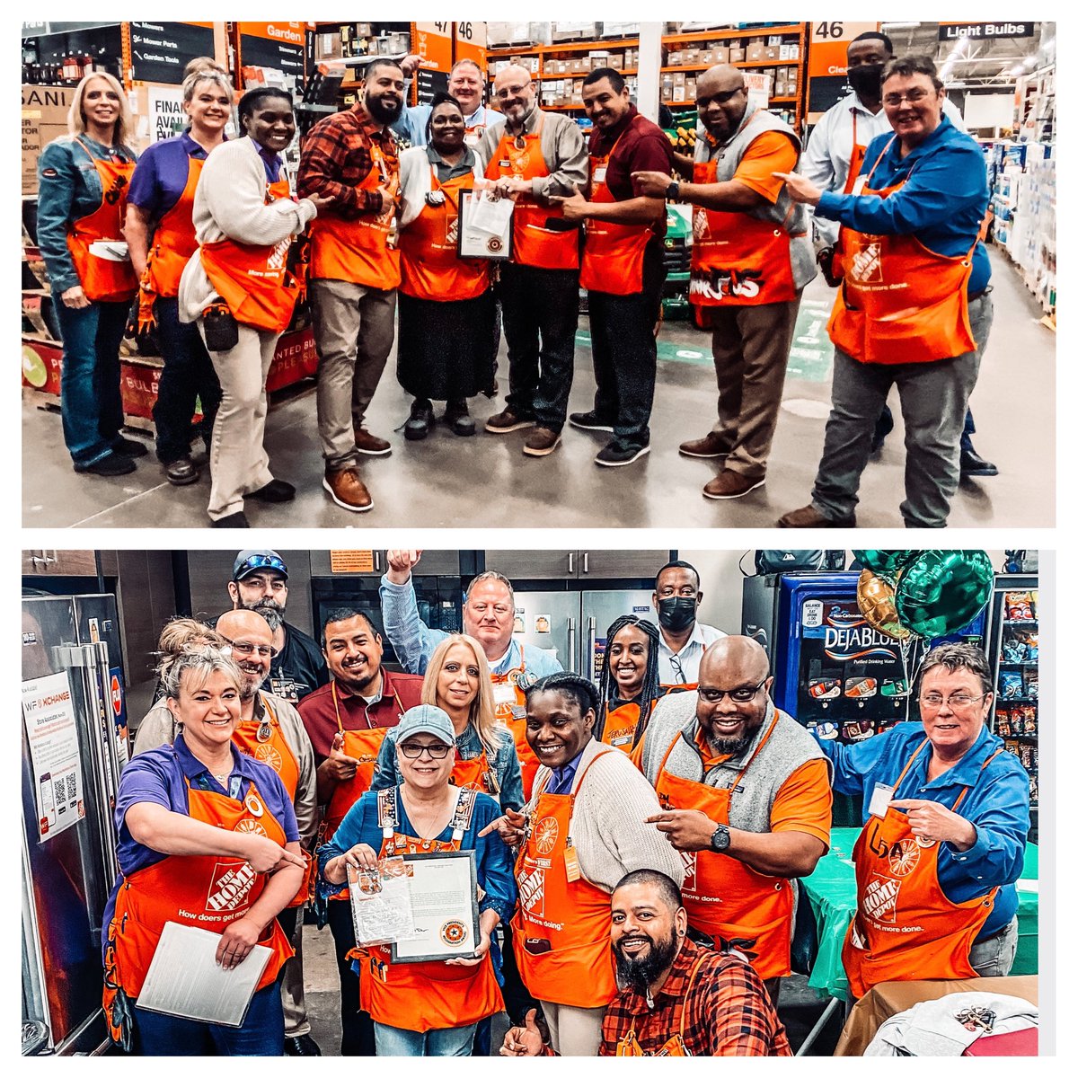 MiguelFuentesTX's tweet photo. What a great day filled with knowledge, development and some recognition! Amazing job Team!
๐ฅ๐ง๐ฅ
#TheHomeDepot #Store6579 #DDW https://t.co/ICQFiPREv4