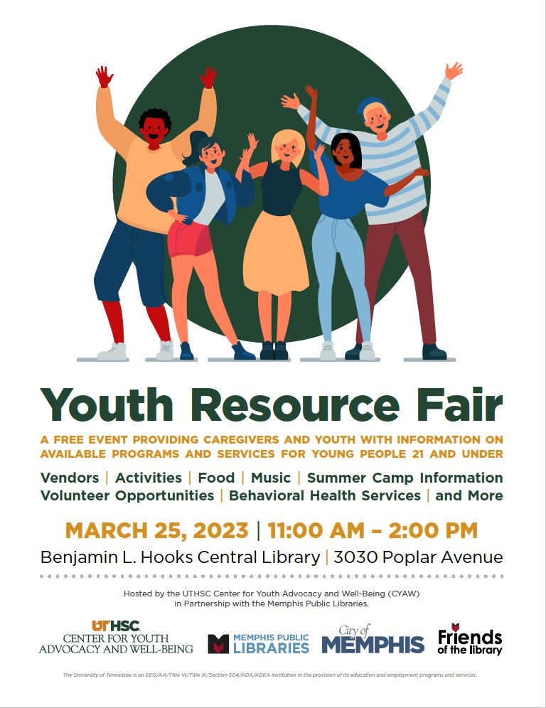 If you're a youth, caregiver of or provide services to youth you don't want to miss this event! #youthresourcefair #youth #youthservices