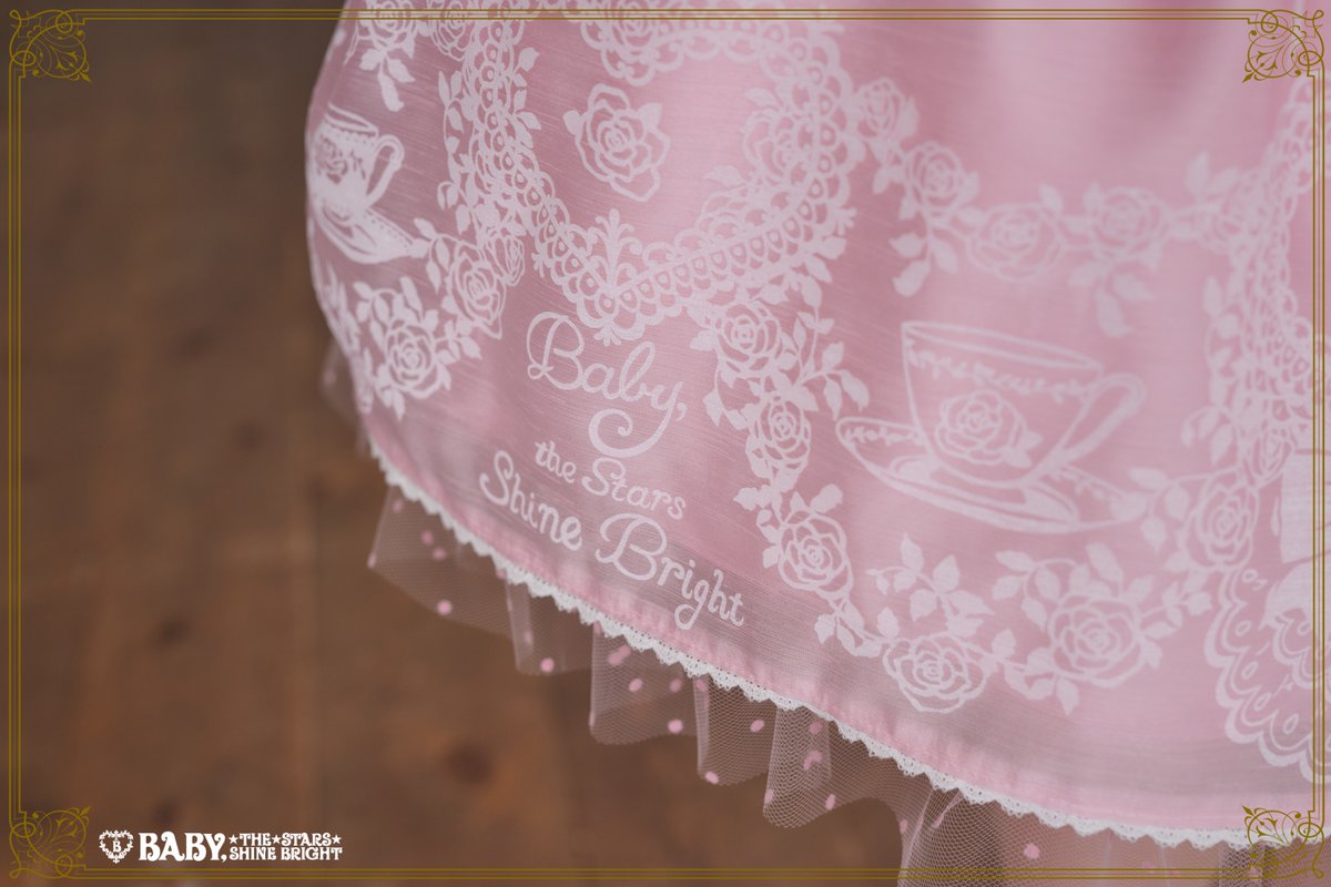 BABY新作情報】Sugar Rose Tea Time プリントエプロンジャンパー