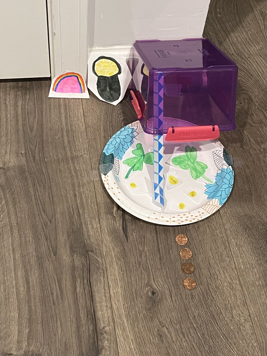 One of E’s favorite holidays. 🍀✨👀