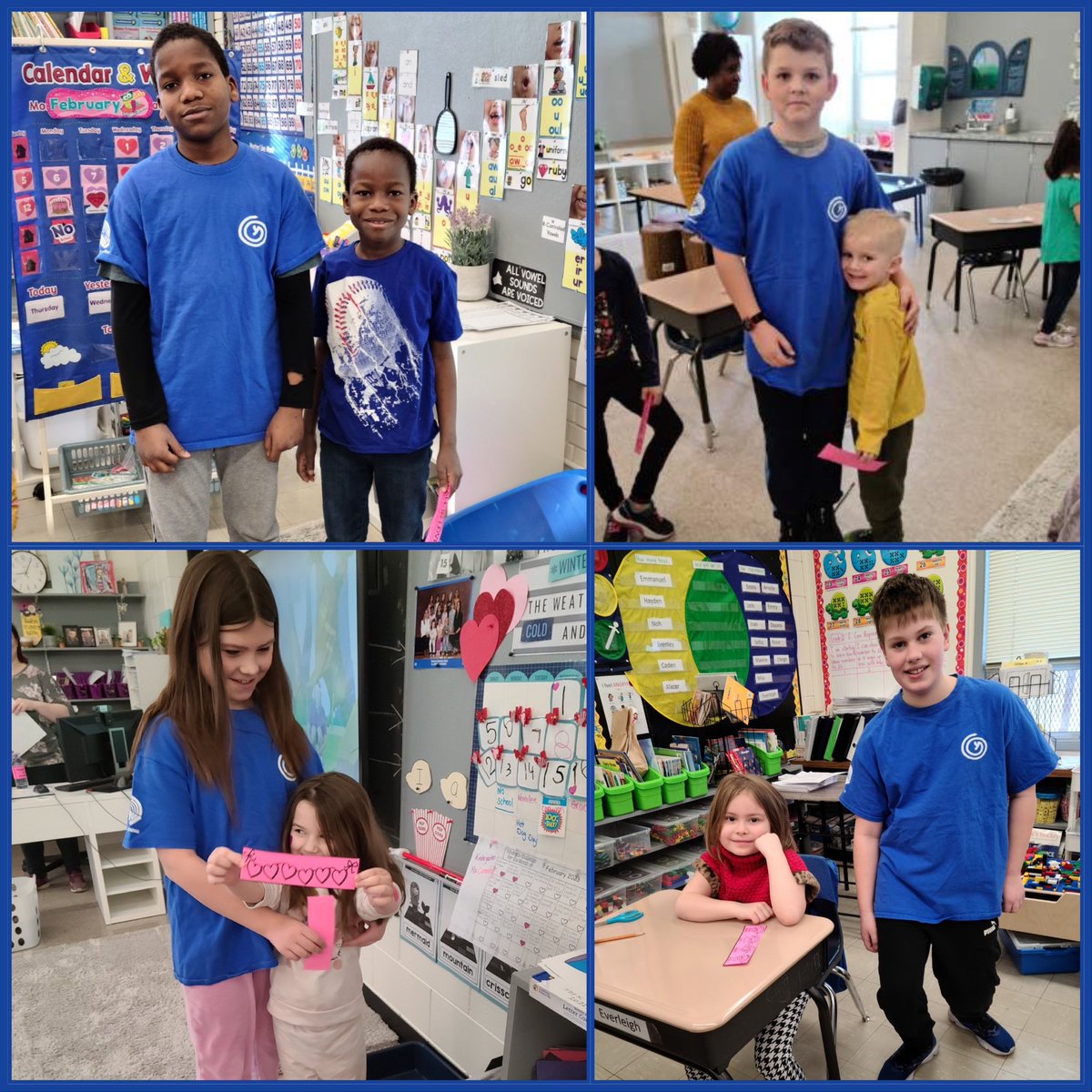 RV YR Spreading Kindness to students and staff! Plus donating non-perishable food items to <a href="/SHM_Brandon/">Samaritan House</a>! 💗 #BSDSchools #KindnessMatters #givingback