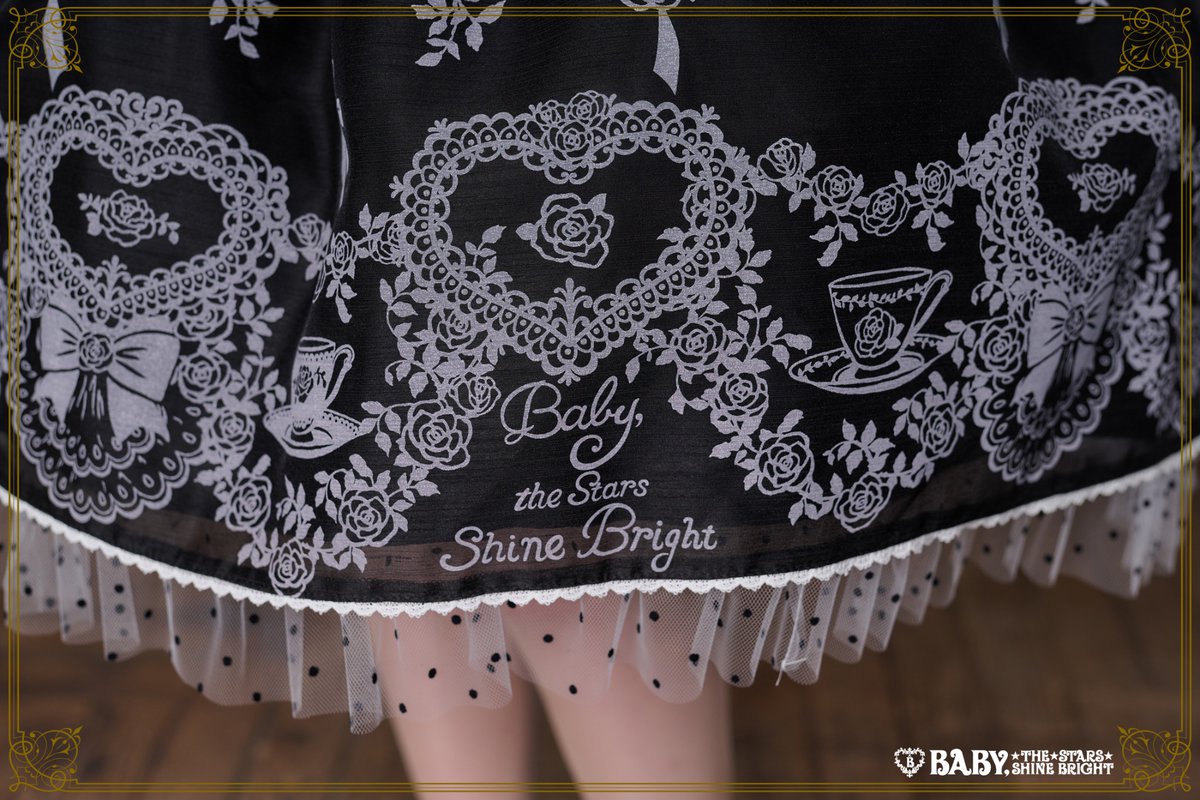 【最終値下げ】Sugar Rose Tea Timeプリントワンピース　エンジ Sugar Rose Tea Timeプリント | BABY, THE STARS SHINE BRIGHT