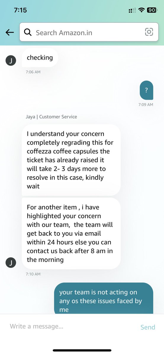 nimeel009's tweet photo. @amazonIN @jagograhakjago @JeffBezos @PTI_News look how amazon responds to the complaints. selling products higher than MRP, not uploading cash balance in amazon pay…..1/2 https://t.co/mblrcGr43B