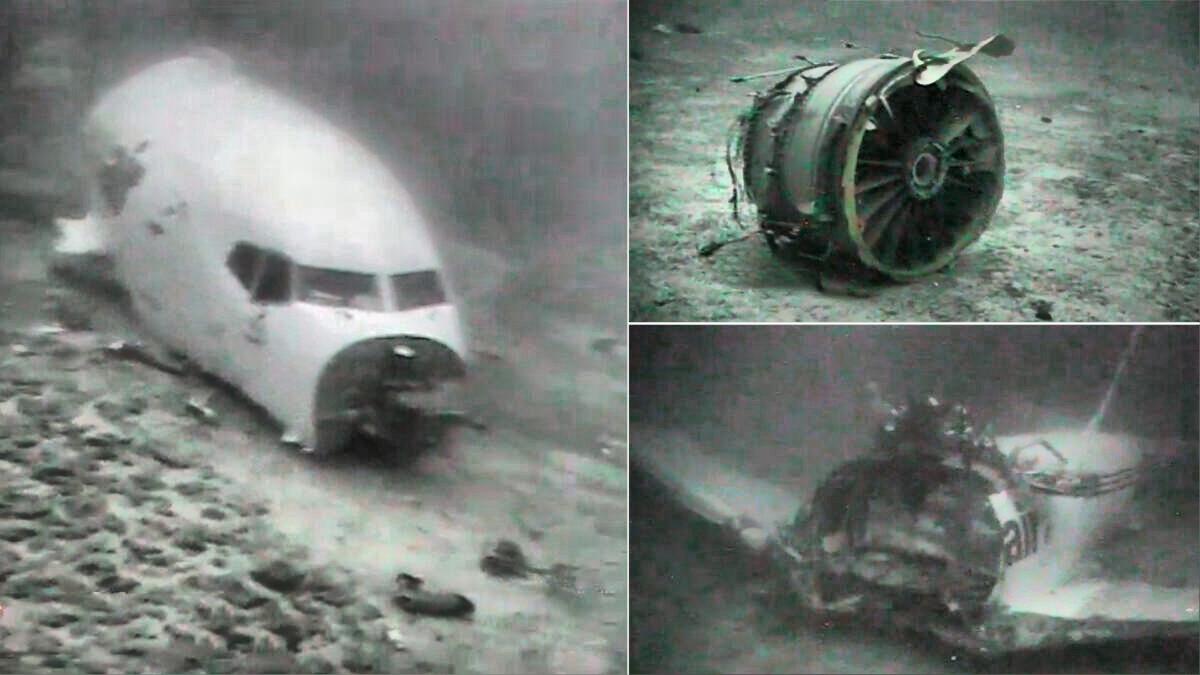 #MH370 may have been piloted, and ditched.

Don't exclude other factual evidence based on assumptions from a slight frequency shift on the last SATCOM ping as power was failing.

Here's the result of the 2021 engines-out piloted ditching of TransAir 810, a B737-200 near Honolulu.