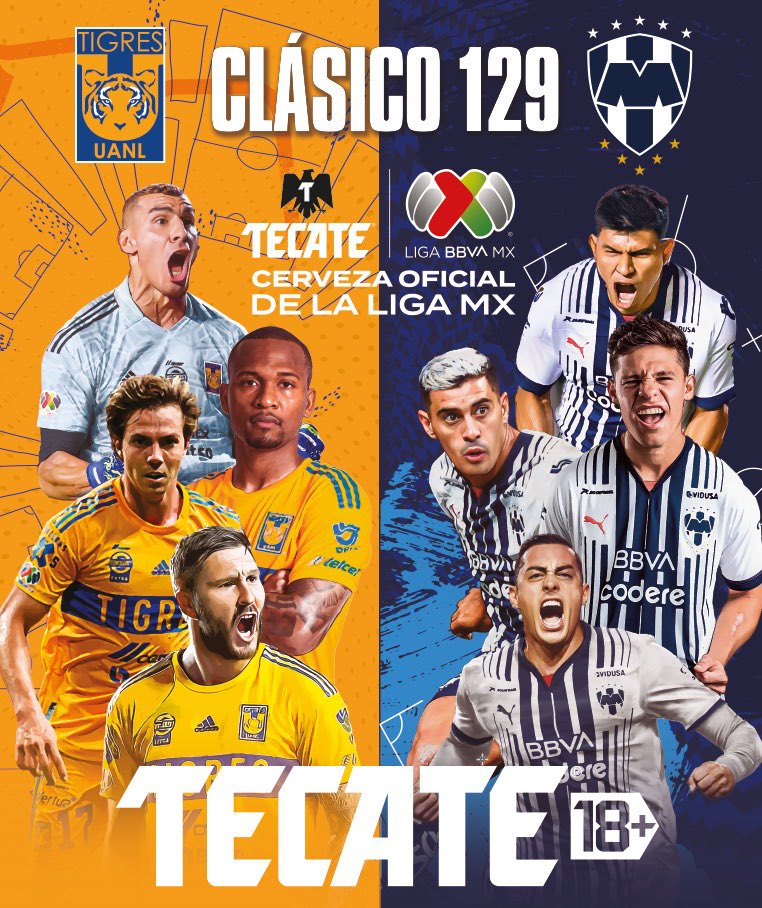 BarronSports's tweet photo. ¡LES TENGO UN NOTICIÓN! Me llegó un pase DOBLE para el Clásico Regio @TigresOficial vs @Rayados en el 🌋 

- Dale Like ♥️ y RT 🔁 a este tuit
- Sigue a mi cuenta y @CervezaTecate 
- Taggea a tu acompañante respondiendo este tuit y usa #cervezaoficiadelaligamx https://t.co/GK27b9Amfa
