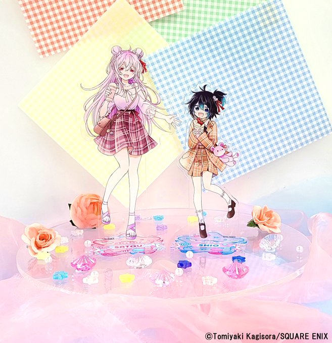 🧁商品情報🧁「＃ハッピーシュガーライフ」POP UP SHOP🍬BIGアクリルスタンドを紹介🍬幸せそうな2人のアクリルス