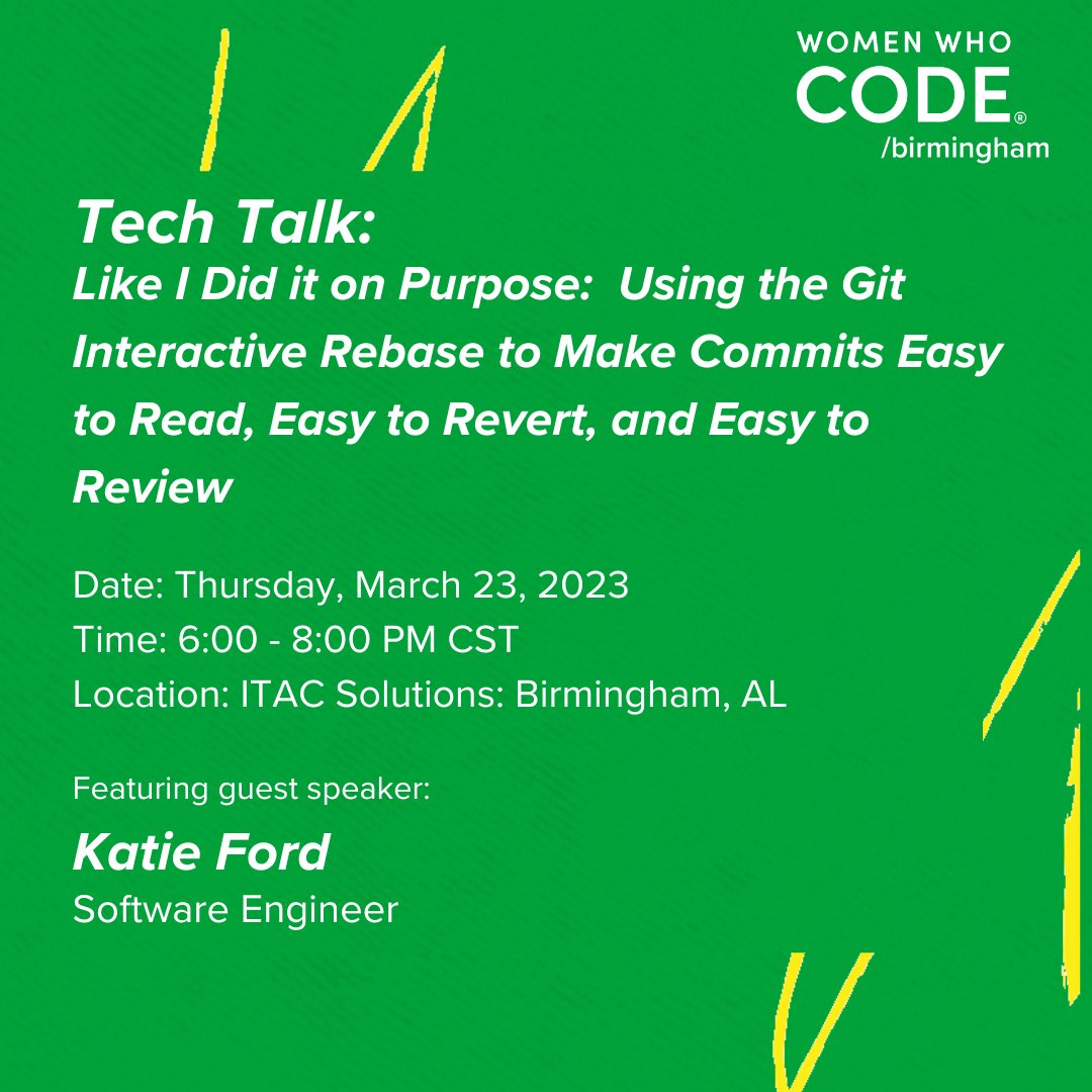 Join us in-person next week for our next Tech Talk! RSVP here: meetup.com/women-who-code…