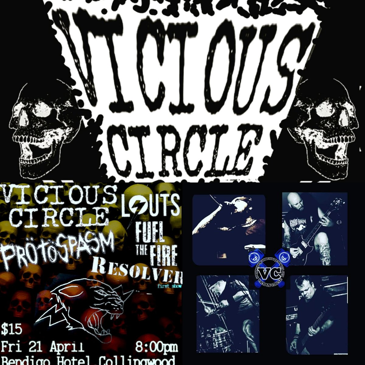 viciouscircle66's tweet photo. Friday 21st April
Bendigo Hotel
Melbourne
Save the date
@viciouscircle66
#Melbournemusic
#Melbourne
#Melbournepunk
#livemusic https://t.co/zg7IPriblf