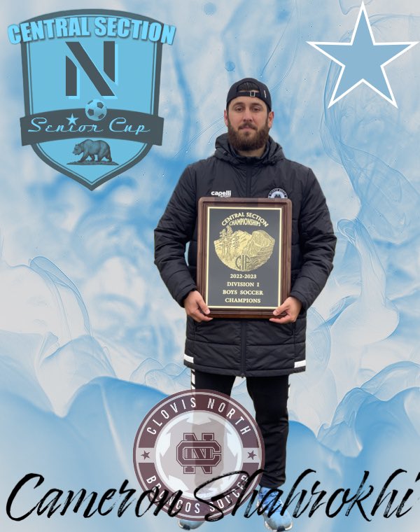 Congratulations to <a href="/CNECbsoccer/">Clovis North Soccer</a> Cameron Shahrokhi for being Selected the Fresno All-Star Game Coach for the East Squad.
