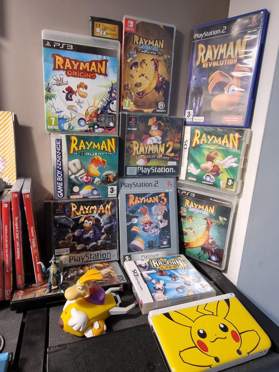 robbthemoth's tweet photo. Show up your Rayman collection! (Currently looking for Rayman 3D and I'll buy Mario + Rabbids: Sparks of Hope asap)

I love this limbless eggplant so much oml. Rayman 3 is still my fav game ever. 

#Rayman #RaymanSweep #RaymanForSmash #RaymanForMultiversus https://t.co/v4Aem8U9Qc