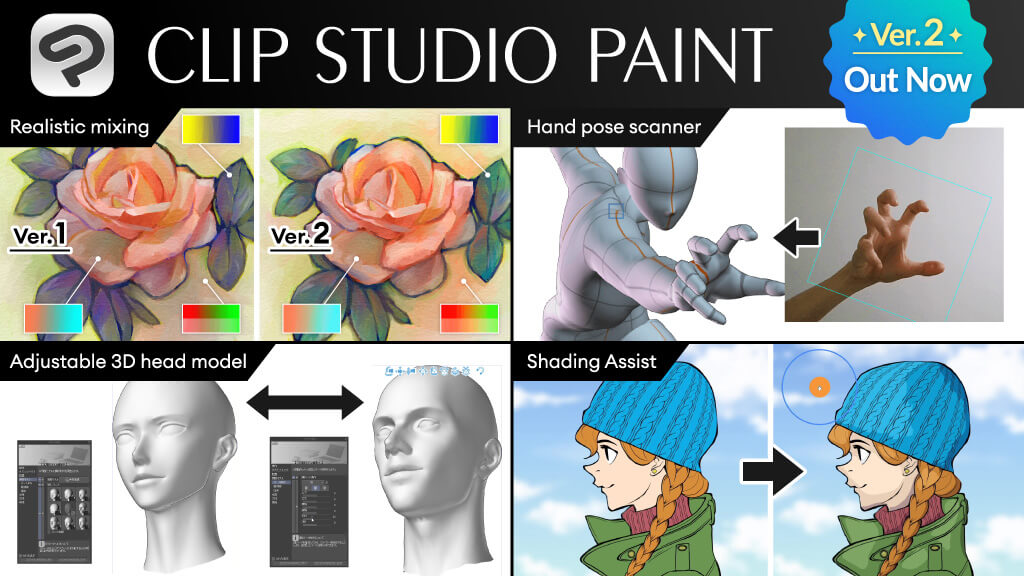 clipstudiopaint's tweet photo. The Ver. 2.0 feature video is now live as a YouTube Premiere! We will be live to answer questions via chat, so don't miss out!
https://t.co/PufNi4tjFh https://t.co/IhZUlKvvYB