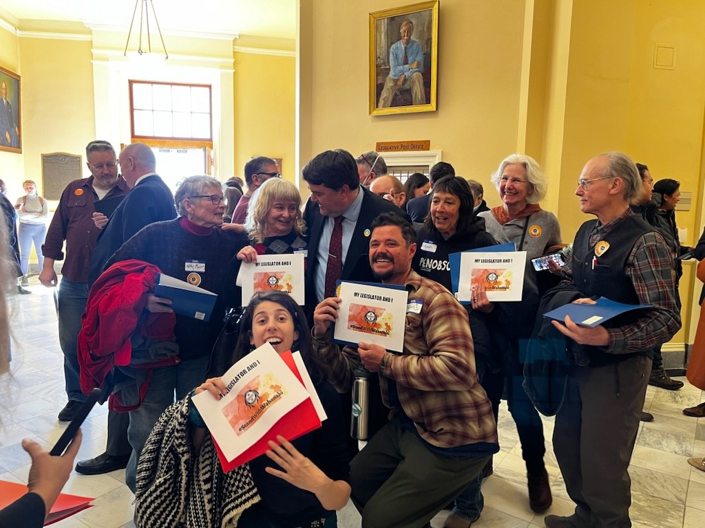 So proud to #StandWithWabanaki @WabanakiinMaine &amp; so outraged that Maine is THE ONLY state in the U.S. that does not recognize the sovereignty of tribal Nations. Glad my reps Jan Dodge &amp; Chip Curry support LR 1184. We need 2/3 majority so <a href="/GovJanetMills/">Governor Janet Mills</a> can't veto yet again