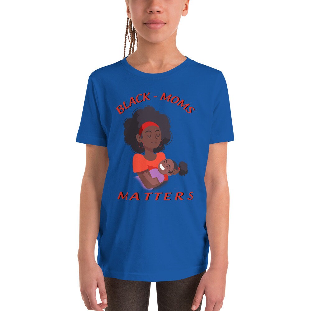 Excited to share the latest addition to my #etsy shop: Black Moms Matters Youth Short Sleeve T-Shirt etsy.me/3YYzCbc #blackmom #blackgirl #blackgirlmagic #africanmom #moms #blackkids #momandme #momma #mommyandme