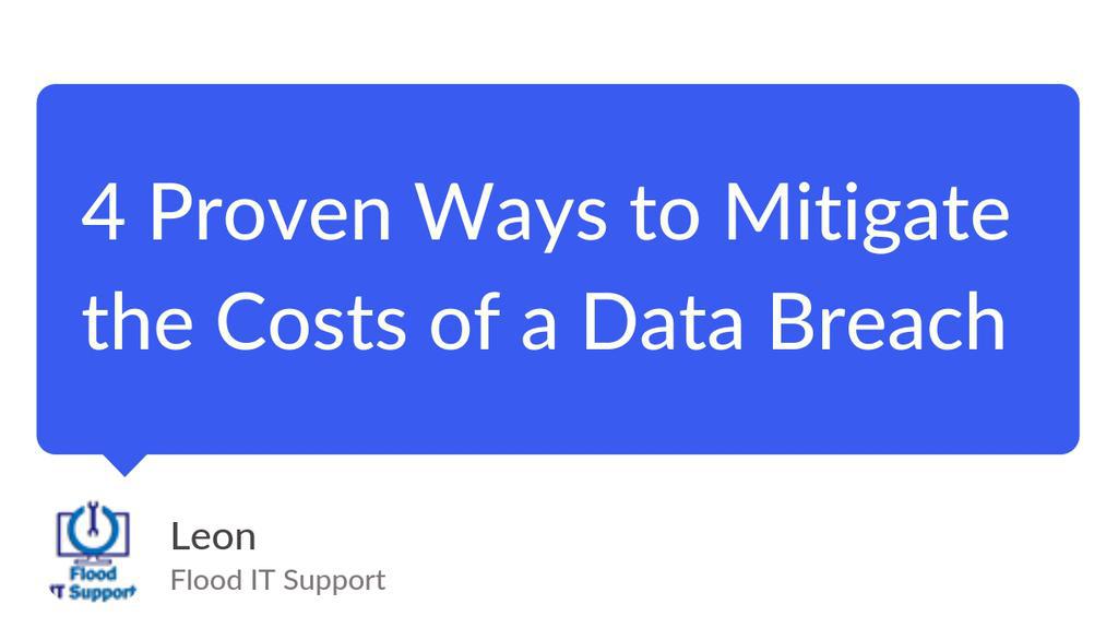 flooditsupport's tweet image. It&apos;s for employees to follow should any number of cybersecurity incidents occur.

Read the full article: 4 Proven Ways to Mitigate the Costs of a Data Breach
▸ lttr.ai/9Xb3

#BreachesHurtBusinesses #DataBreachReport #DataBreach #TodaySEnvironment #ItSDifficult