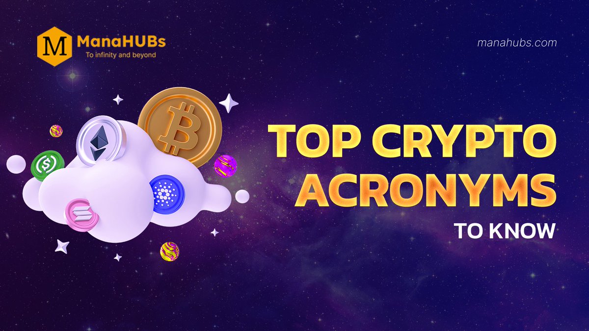 ManahubsEco's tweet photo. 🌟TOP CRYPTO ACRONYMS TO KNOW🌟

✅ATH
Short for ‘all-time high’ and refers to the highest price an asset has historically reached.

✅FOMO
Short for ‘fear of missing out’, refers to a trader’s or investor’s fear they may be missing out on a potential opportunity.

(1/3) https://t.co/gfRQ9SdxDh
