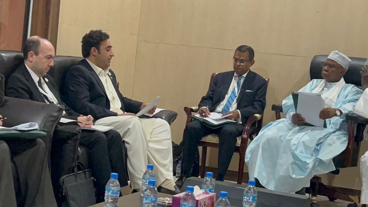 BBhuttoZardari's tweet photo. Pleased to participate in the meeting of OIC Contact Group on J&amp;K on the sidelines of the 49th CFM. Contact Group took stock of worsening human rights situation in the Indian Illegally Occupied J&amp;K (IIOJK). Joint Communique adopted reaffirmed OIC’s principled position on J&amp;K. https://t.co/lyoIt5sQVz