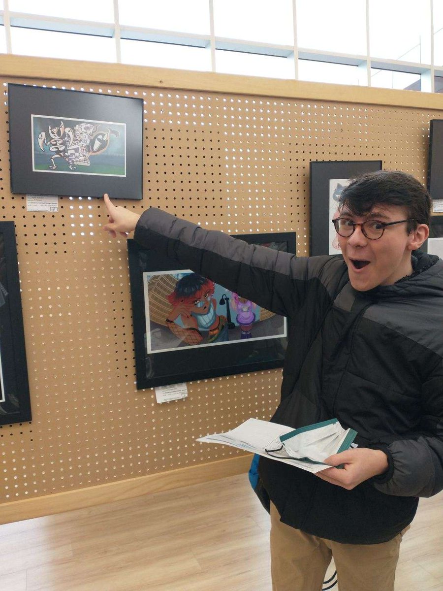 wendyrockflan's tweet photo. This BCIT Freshman got to go to the Teen Arts Festival today. His artwork was on display, critiqued and he got to participate in some workshops. Can you believe he drew this piece on his phone? So proud of you, RJ!
#BCITPride #WesTechPride https://t.co/jFrIxN5jPX