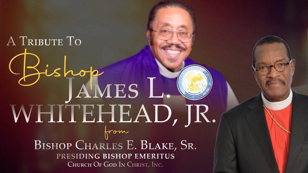 Tribute to Bishop James L. Whitehead Jr. from Bishop Charles E. Blake Sr. 🙏🏽💛

"He loved and supported the Church of God in Christ and its teachings with all his heart.
He was a scholar... an intellectual but also a preacher..." 
loom.ly/3PHV6mY