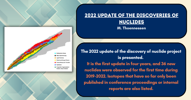 wspcphymaths's tweet photo. The International Journal of Modern Physics E's Monthly Highlight for March: "2022 Update of the discoveries of nuclides"
This paper will remain #FreeAccess for a limited period of time only! Click on the image below to read it! #nuclides