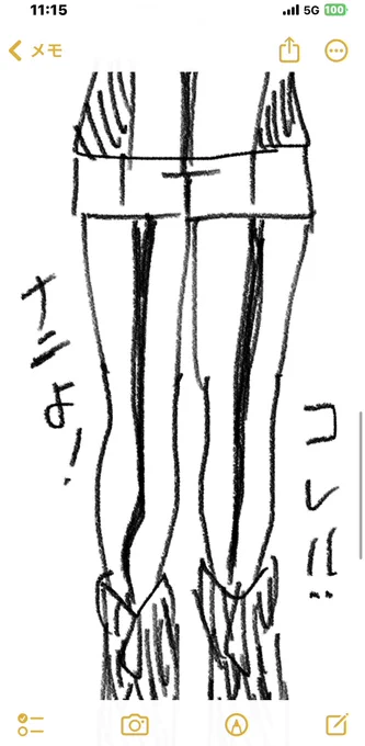 上半身絵ばかり描いてるからたまには下半身だけの絵も描きました。これは🍅社長の下半身です 