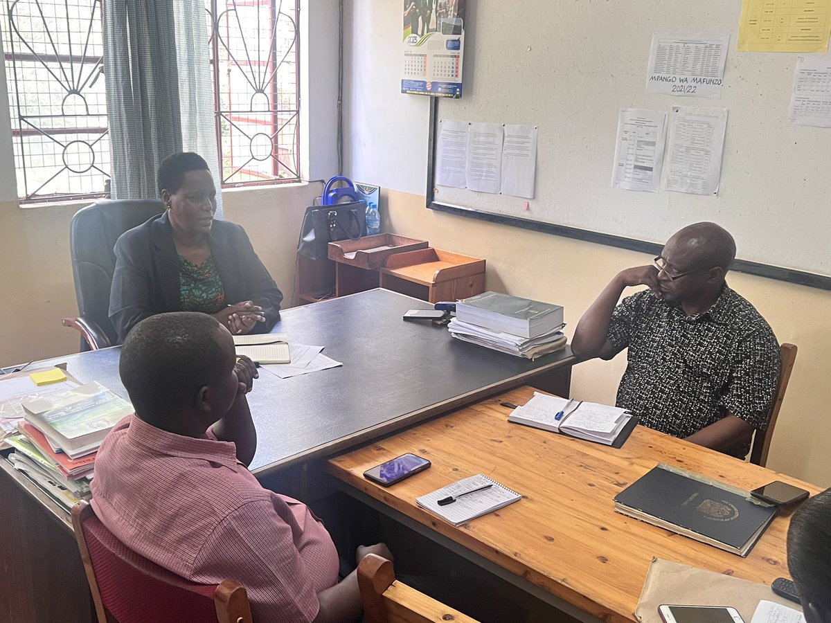EvanceMori's tweet photo. Ms. Mollel, Monduli Education Department head, encourages and role-models alternative disciplining measures instead of corporal punishment in schools. Schools need to be safe for every child so they learn without fear of such violence against children.#EndViolence @UNICEFTanzania https://t.co/Yh5eggwxRn