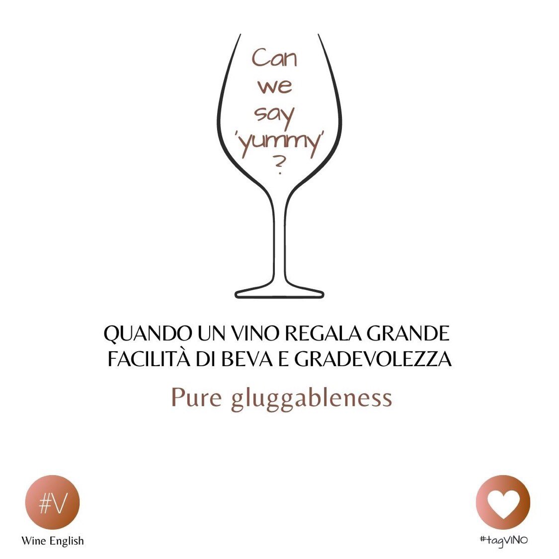 [ #WineEnglish ]

🇬🇧
1) 'Gluggableness': voce informale/colloquiale
2) 'Gluggable': (of wine) easy and pleasant to drink

And yes... you can say 'yummy'!

🍷👉🏻  amzn.to/3Og2hUD 

#spumante #vinobianco #vinorosato #barbera #lambrusco #cerasuolodabruzzo #bardolino #vino