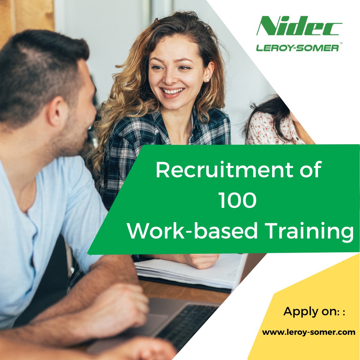 Leroy_Somer_en's tweet image. 🚨 #NidecLeroySomer #WorkbasedTraining campaign has started! 🚨

This year, nearly 100 new young talents will join our teams.

👉 buff.ly/40gWgNk 

#LeroySomer #Career #1jeune1solution #jobinterviews #hiring #recruitment #nowhiring #workstudprogram #coupdepouce