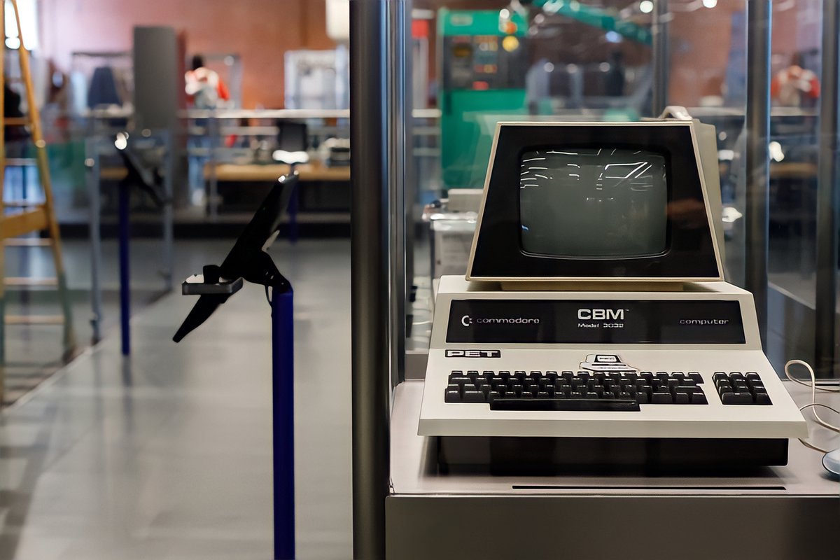 MuseumCommodore's tweet image. Commodore PET 3032 computer at the Technical Museum in Oslo #commodore #commodorePET #retrocomputing