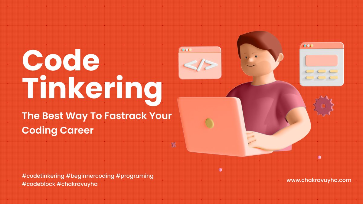 chakravuyha's tweet image. Are you a coding beginner and feeling overwhelmed? Don't stress!
The key to mastering the art of coding is to simply tinker and experiment with the code.
Follow our handle for a daily dose of coding inspiration!
#codetinkering #beginnercoding #programing #codeblock #chakravuyha