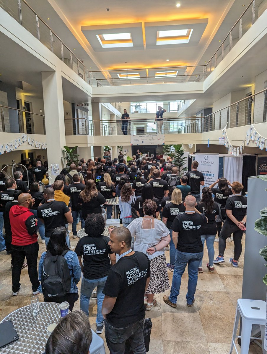 7ft_Phil's tweet photo. Day 2 of the @SUGSA Scrum Gathering 2023. #sgza #IQbusiness @AgilityIQ https://t.co/SRru84NhIq