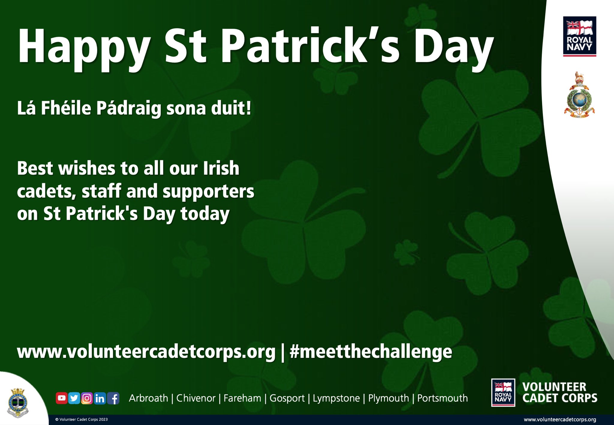 lá fhéile pádraig sona duit in english