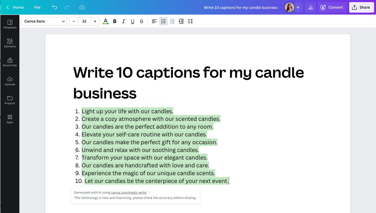 canva_ph's tweet image. No time to make your captions? #CanvaNaBahala sayo! #MagicWrite #AI