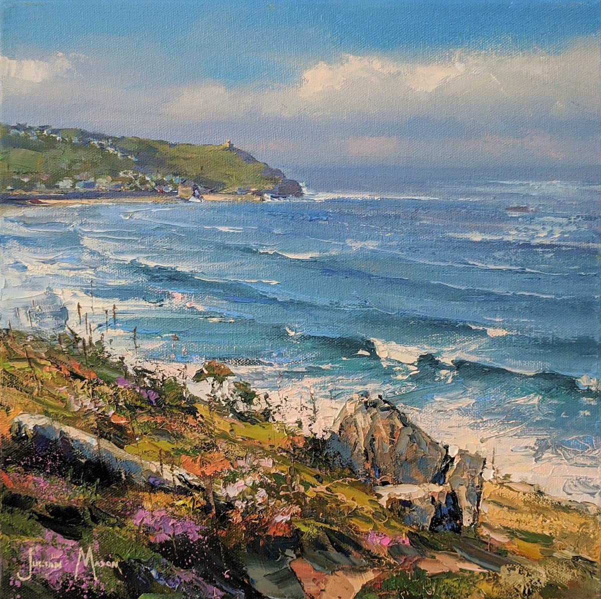 Just how pretty is this superb Julian Mason that sold this week? I know, right? But there’re more here:
theharbourgallery.co.uk/julian-mason 

#julianmason #sennen #sennencove #cornwall #cornishart #cornishpainting #oilpainting #contemporaryart #contemporarybritishpainter