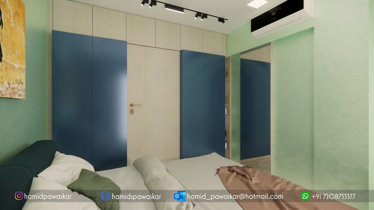 hamidsp's tweet photo. Recently finished a compact bedroom design of a 124 sq.ft space. Please don't hesitate to get in touch for any kind of Interior / 3d design services...😊
#sketchup3d #interiordesign #archviz #3ddesign #3dmodeling #architecture #interiordesign #mattiascibien #3drenderbot https://t.co/P1EUaleW6R